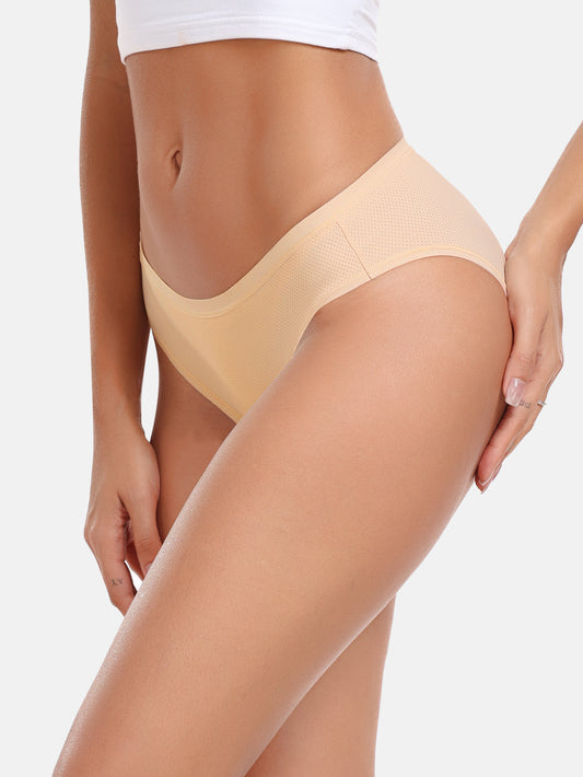 Womens Underwear Breathable Mesh Bikini Panties 5-packs 7002