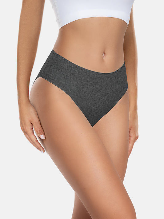 Womens Underwear Cotton High Cut Panties 5-PACK 3178