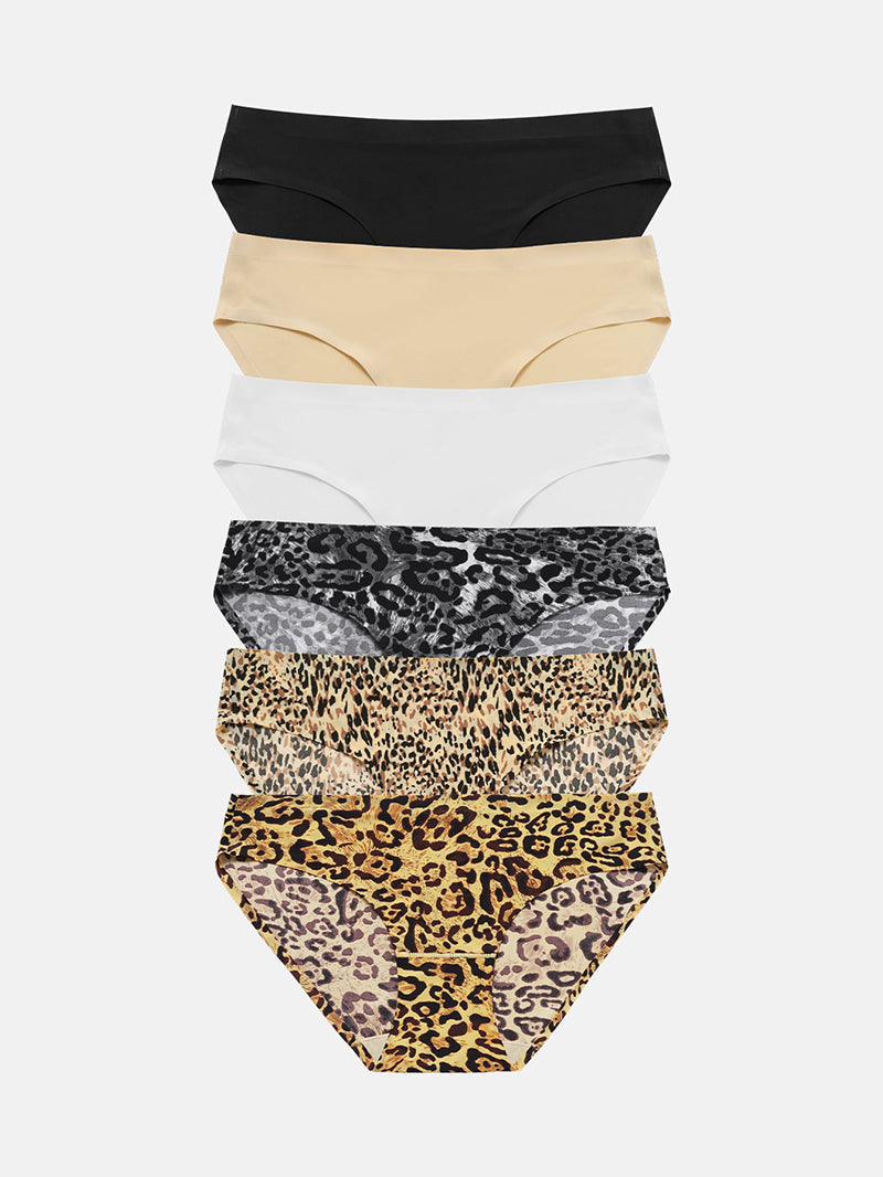 Wealurre Seamless Underwear Invisible Bikini 6-Pack 826
