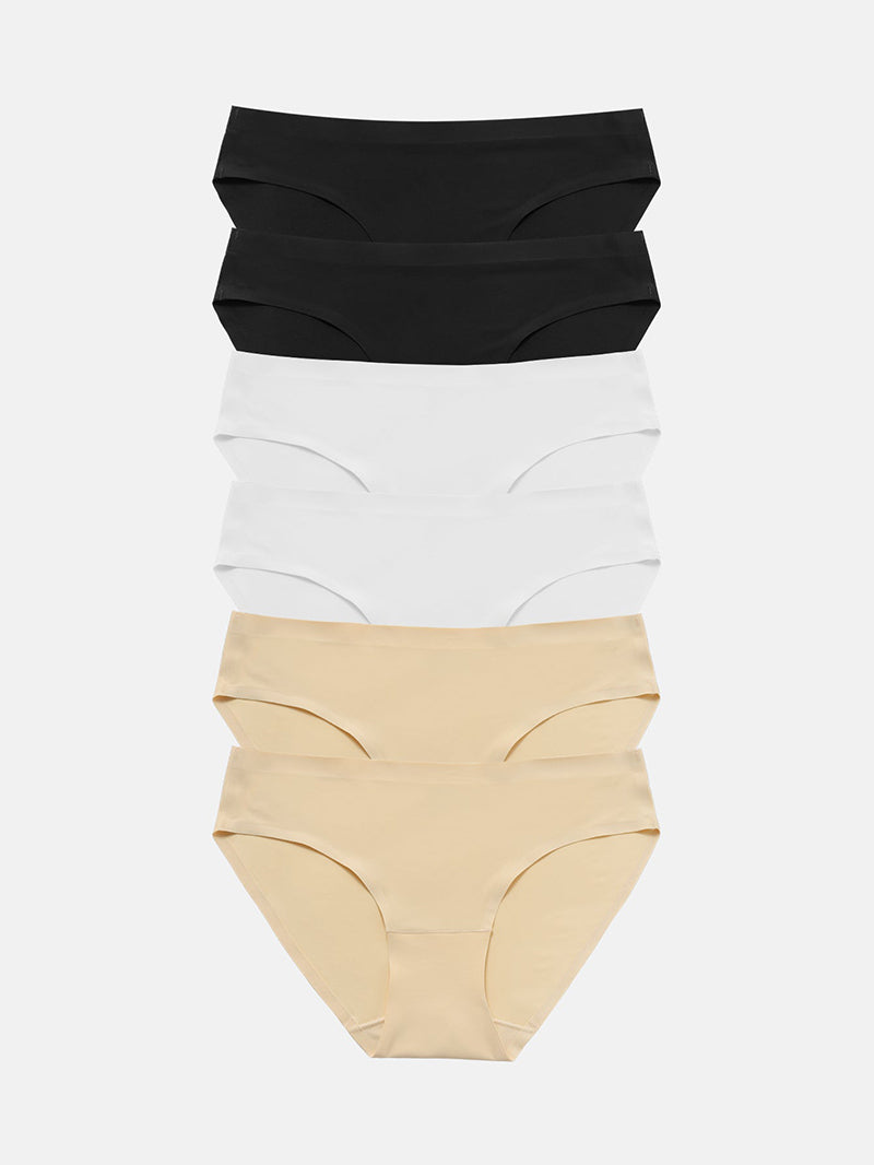 Wealurre Seamless Underwear Invisible Bikini 6-Pack 826