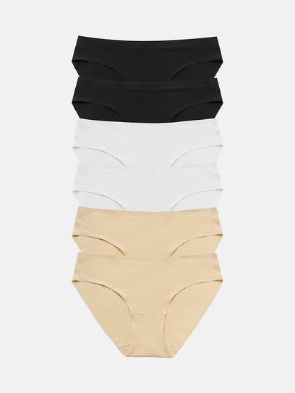 Wealurre Seamless Underwear Invisible Bikini 6-Pack 826