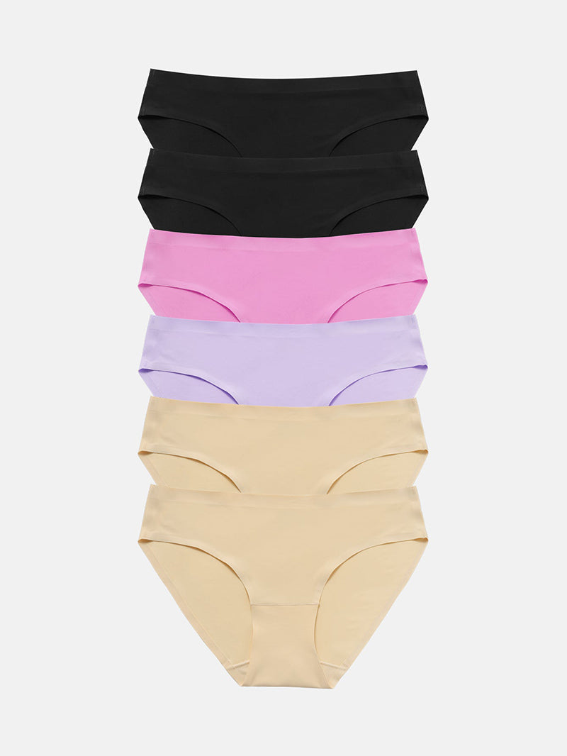 Wealurre Seamless Underwear Invisible Bikini 6-Pack 826