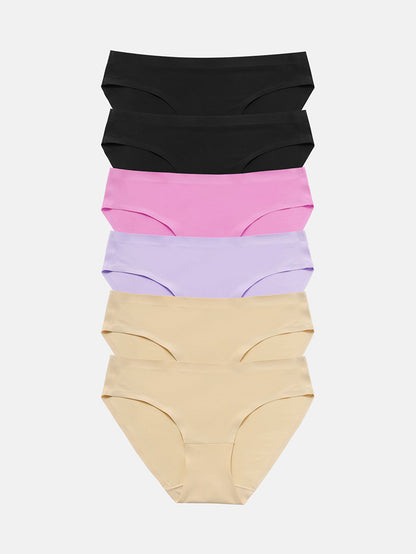 Wealurre Seamless Underwear Invisible Bikini 6-Pack 826