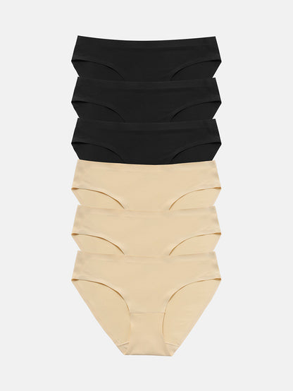 Wealurre Seamless Underwear Invisible Bikini 6-Pack 826