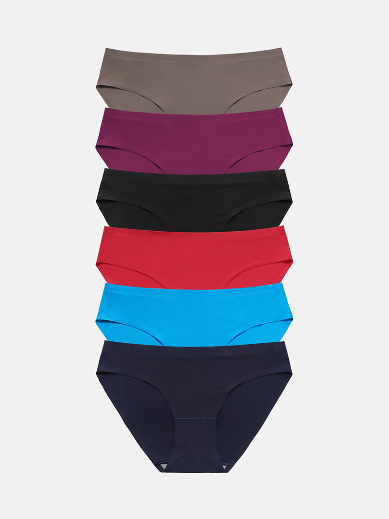 Wealurre Seamless Underwear Invisible Bikini 6-Pack 826