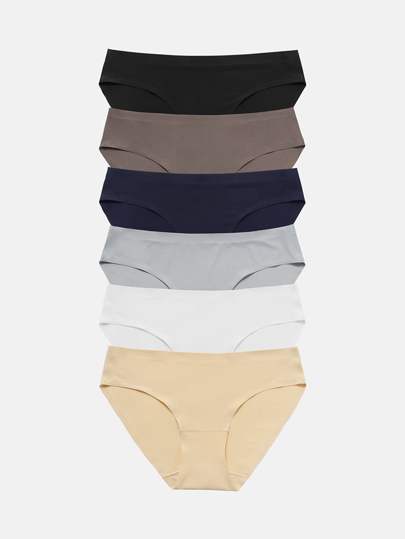 Wealurre Seamless Underwear Invisible Bikini 6-Pack 826