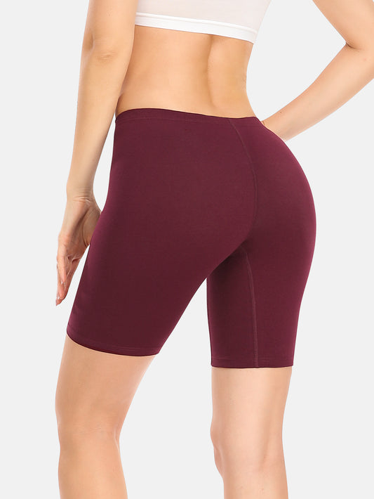 Women Cotton Biker Shorts Women 8 In Long Leg Boyshorts Panties Anti Chafing (Regular & Plus size)