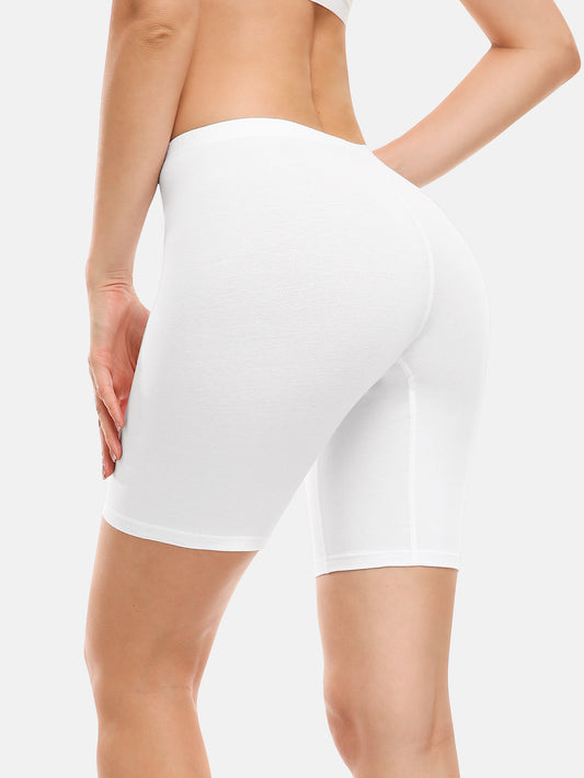 Women Cotton Biker Shorts Women 8 In Long Leg Boyshorts Panties Anti Chafing (Regular & Plus size)