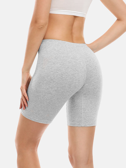 Women Cotton Biker Shorts Women 8 In Long Leg Boyshorts Panties Anti Chafing (Regular & Plus size)