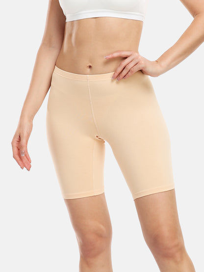 Women Cotton Biker Shorts Women 8 In Long Leg Boyshorts Panties Anti Chafing (Regular & Plus size)