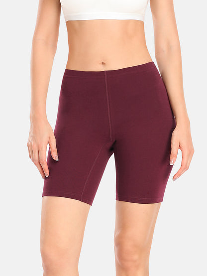 Women Cotton Biker Shorts Women 8 In Long Leg Boyshorts Panties Anti Chafing (Regular & Plus size)