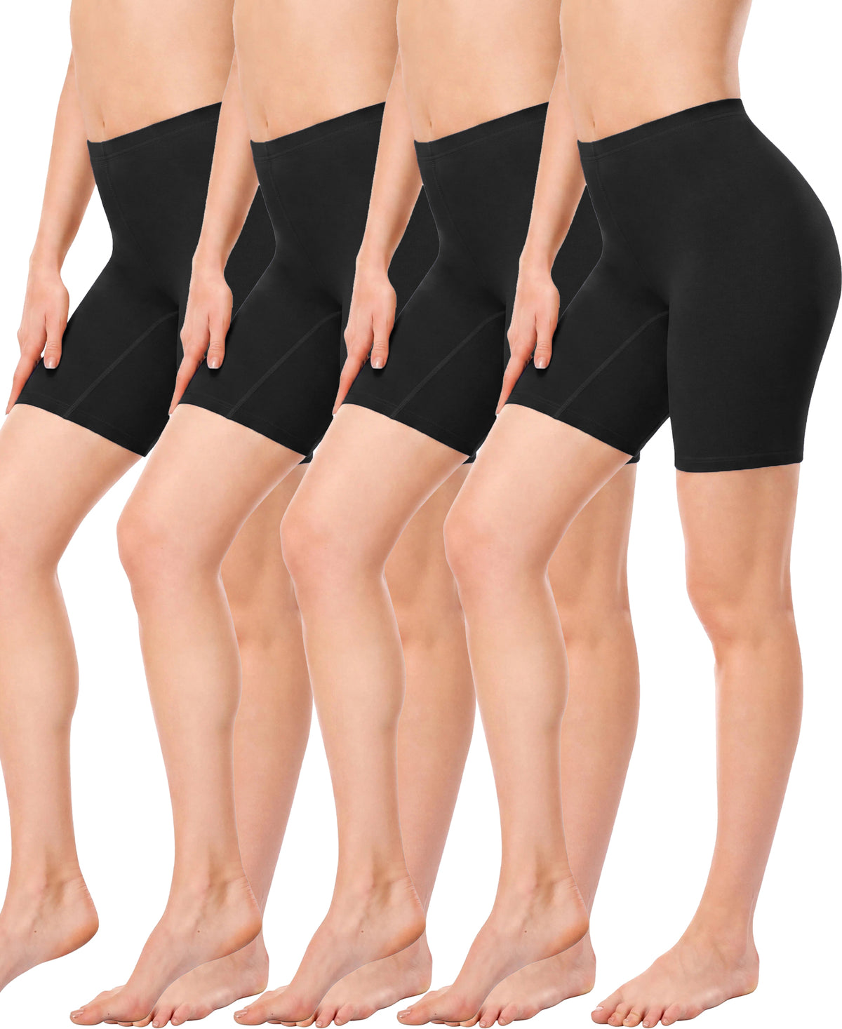 Women's Plus Size Seamless Slip Shorts (XL-4XL) - High Waist Stretch Safety Shorts Under Dress