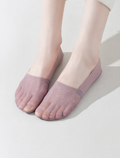 Women's Summer Lightweight Socks - Seamless, Invisible, Non-Slip, Stay-Up Short Socks