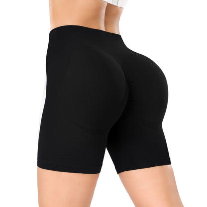 Women's Workout Gym Shorts, High Waisted Butt Lifting Scrunch Butt Seamless Booty Shorts