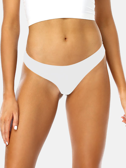 Women's Microfiber Low Rise No Show Thong 6-PACK 2925