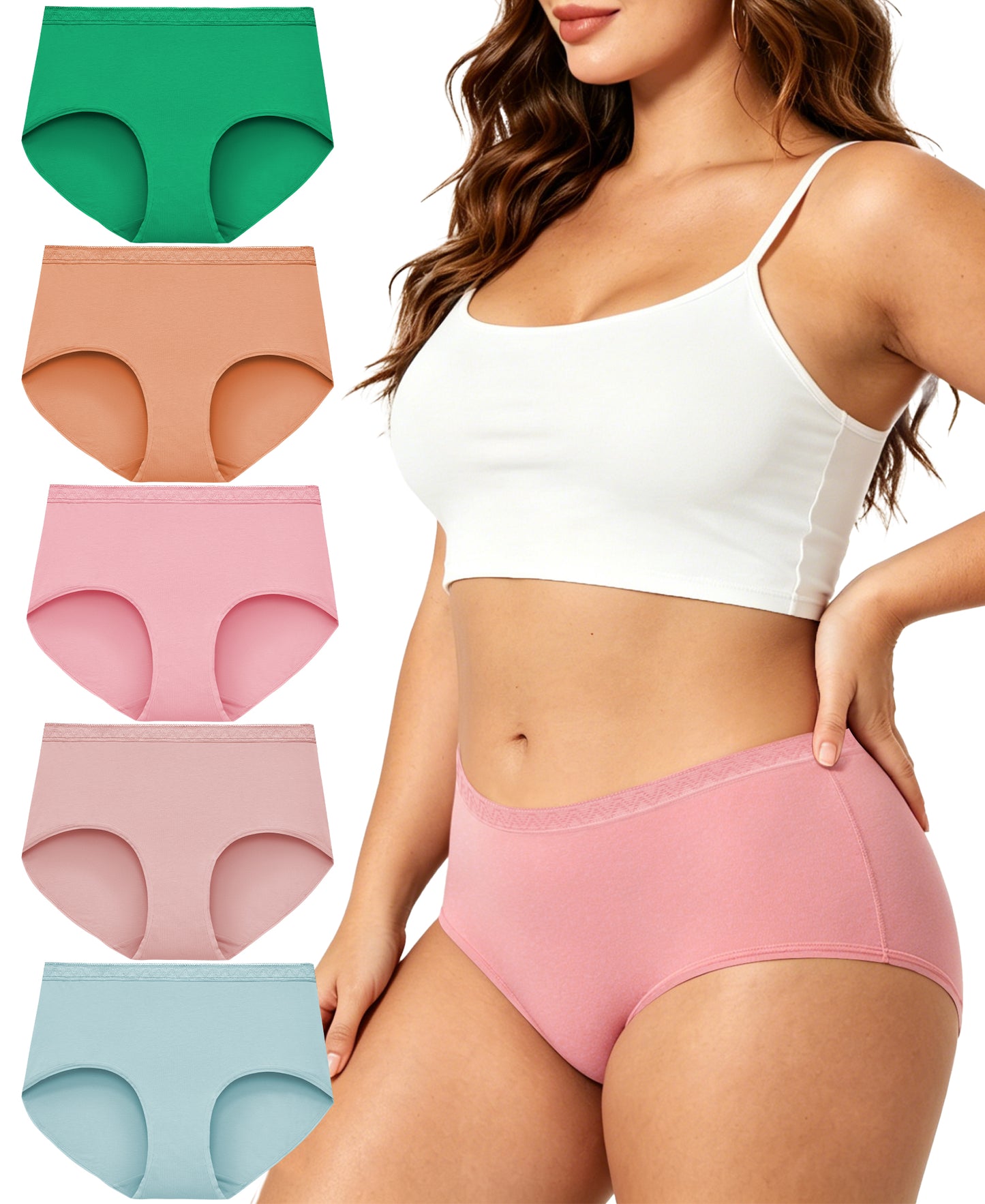 Women's Plus Size Cotton Brief Multipack 5-pack 1808
