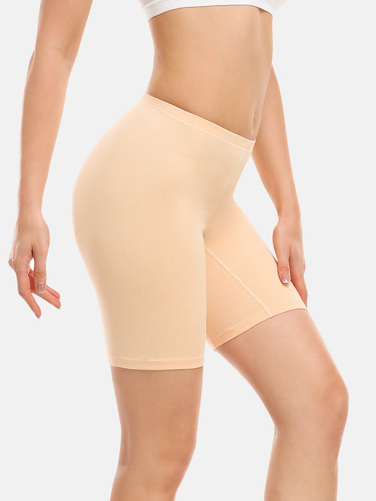 Women Cotton Biker Shorts Women 8 In Long Leg Boyshorts Panties Anti Chafing (Regular & Plus size)