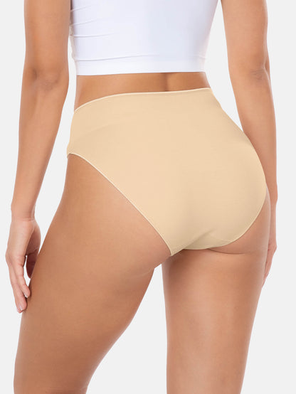 Womens Underwear Cotton High Cut Panties 5-PACK 3178