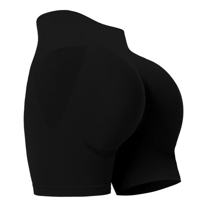 Women's Workout Gym Shorts, High Waisted Butt Lifting Scrunch Butt Seamless Booty Shorts