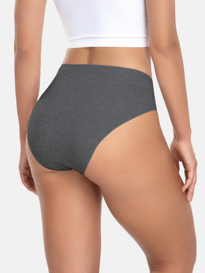 Womens Underwear Cotton High Cut Panties 5-PACK 3178