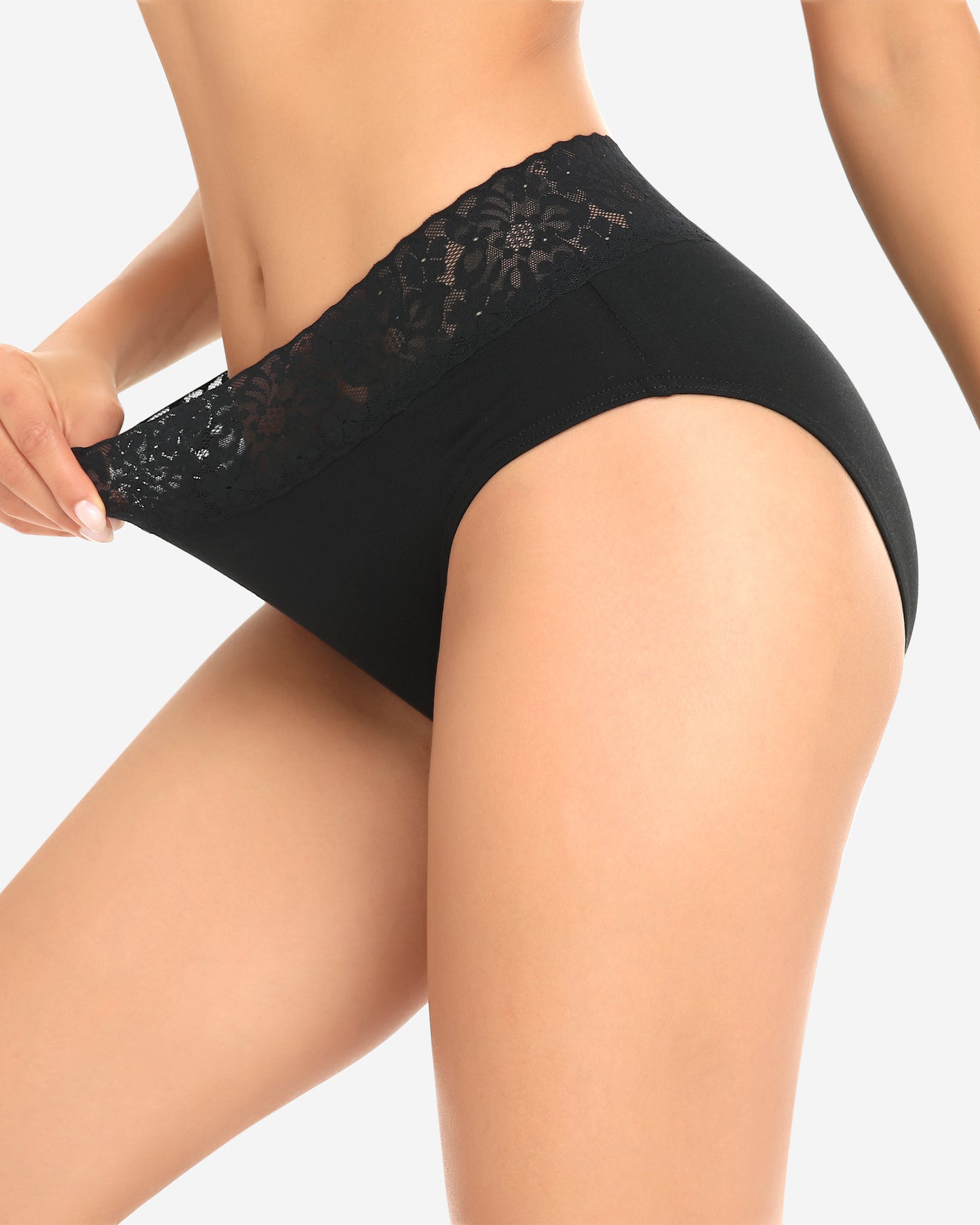 Wealurre Women's Underwear Lace balck Briefs Cotton Hipster - wealurre