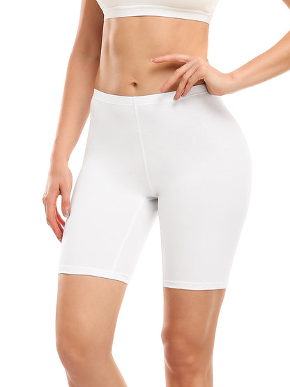 Women's High Waisted Anti-Chafing Slip Shorts – Soft Stretch Under Dress Shorts