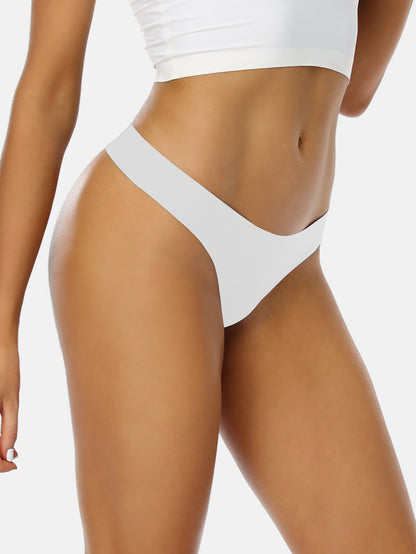 Women's Microfiber Low Rise No Show Thong 6-PACK 2925