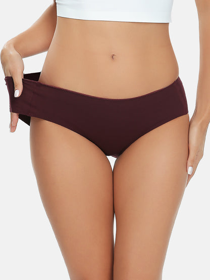 Womens Cotton Underwear for Women Seamless Hipster Bikini Briefs Panties 6-Pack 3028