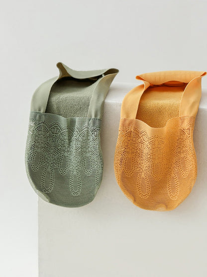 Women's Summer Lightweight Socks - Seamless, Invisible, Non-Slip, Stay-Up Short Socks