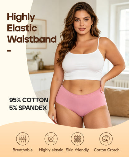 Women's Plus Size Cotton Brief Multipack 5-pack 1808