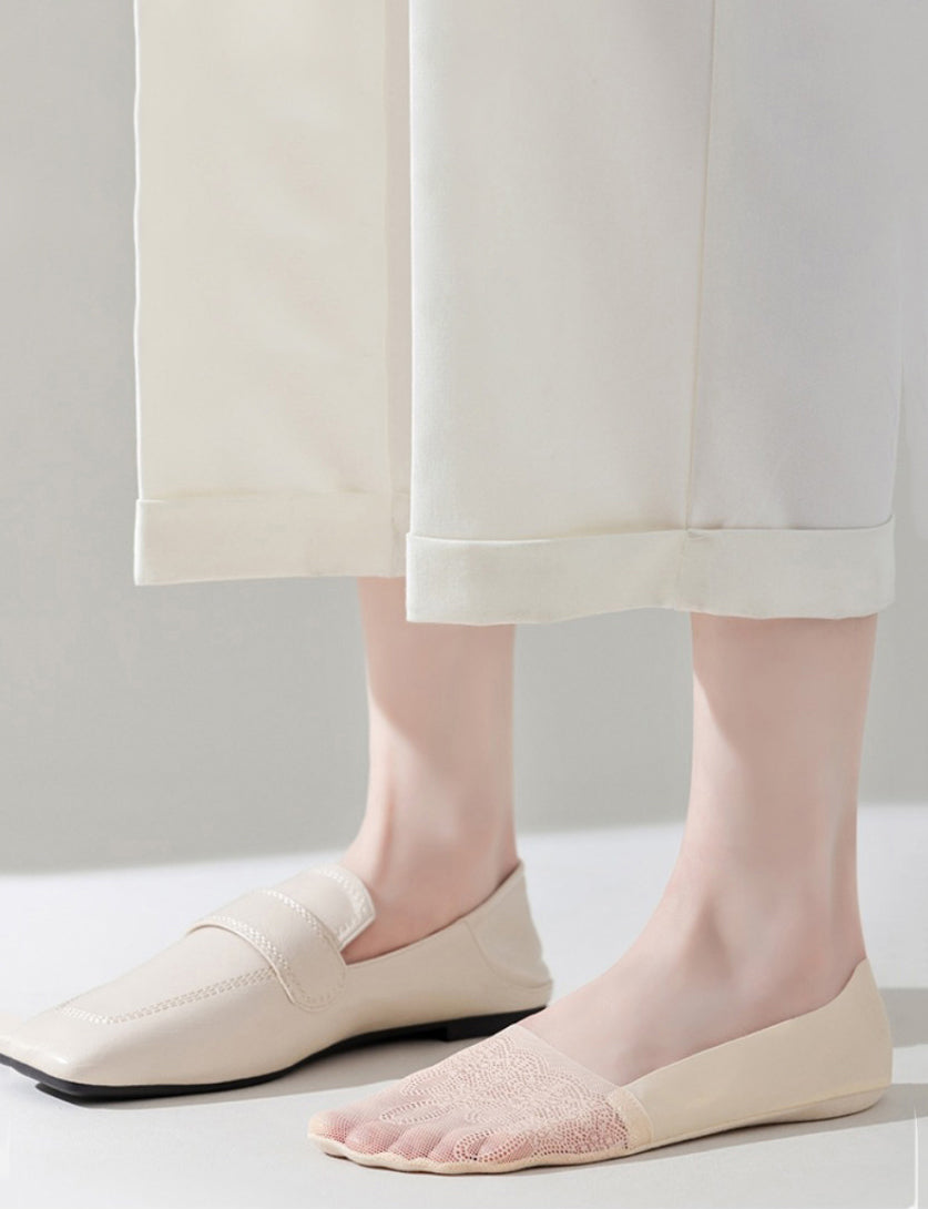 Women's Summer Lightweight Socks - Seamless, Invisible, Non-Slip, Stay-Up Short Socks