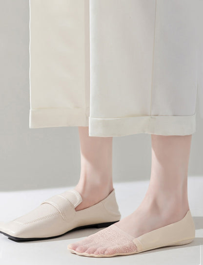 Women's Summer Lightweight Socks - Seamless, Invisible, Non-Slip, Stay-Up Short Socks