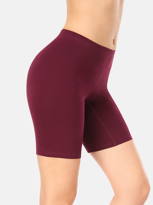 Women Cotton Biker Shorts Women 8 In Long Leg Boyshorts Panties Anti Chafing (Regular & Plus size)