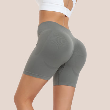 Women's Workout Gym Shorts, High Waisted Butt Lifting Scrunch Butt Seamless Booty Shorts