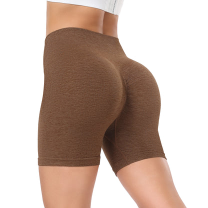 Women's Workout Gym Shorts, High Waisted Butt Lifting Scrunch Butt Seamless Booty Shorts