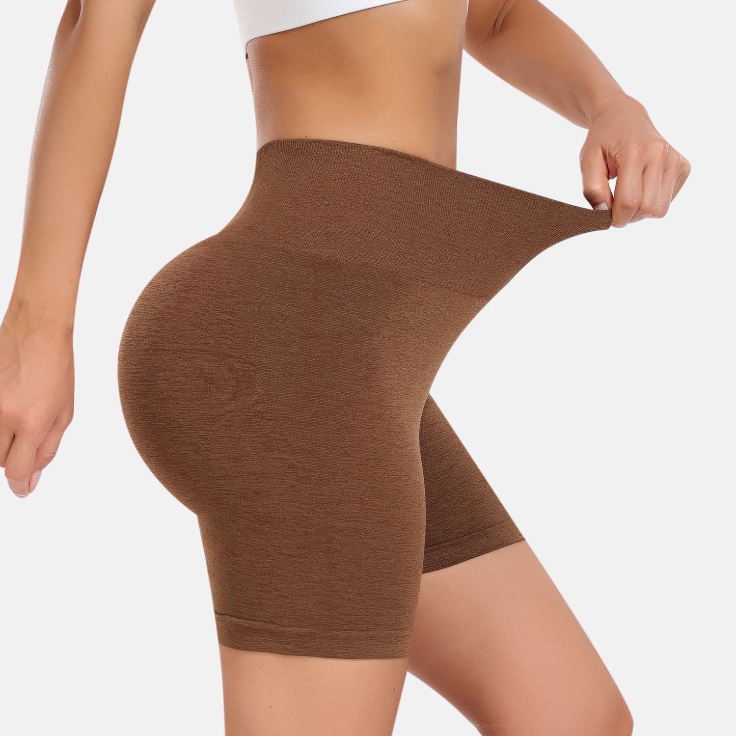 Women's Workout Gym Shorts, High Waisted Butt Lifting Scrunch Butt Seamless Booty Shorts