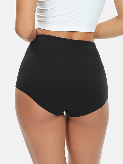 Wealurre Women's Comfort Cotton High Waist Underwear 5-Pack 1002