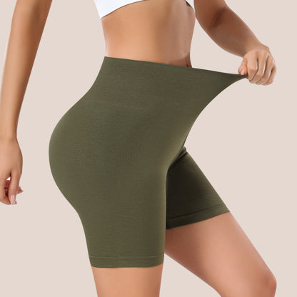 Women's Workout Gym Shorts, High Waisted Butt Lifting Scrunch Butt Seamless Booty Shorts