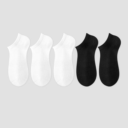 Men & Women Solid Cotton Ankle Socks – Breathable Non-Slip Low Cut Socks for Sneakers