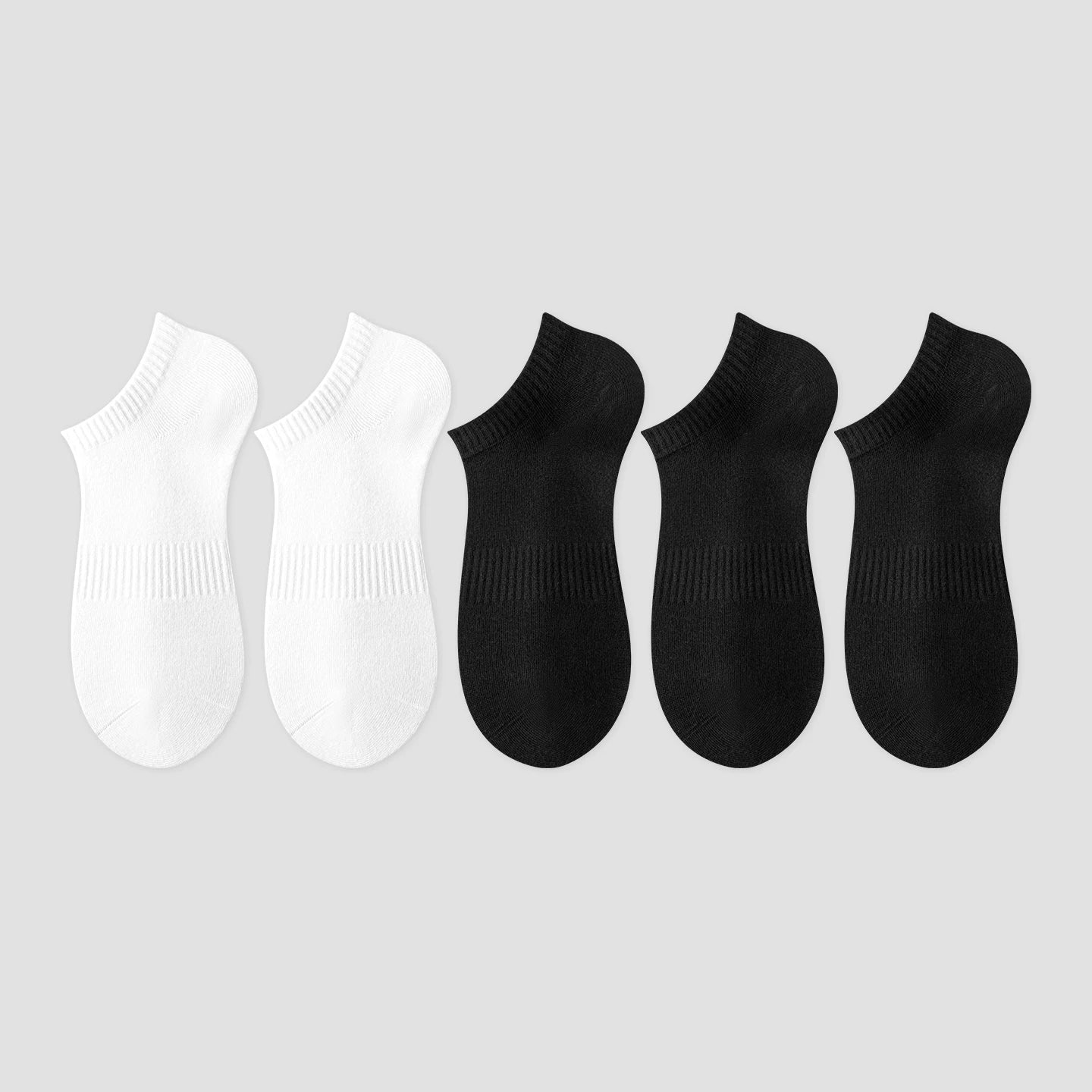 Men & Women Solid Cotton Ankle Socks – Breathable Non-Slip Low Cut Socks for Sneakers