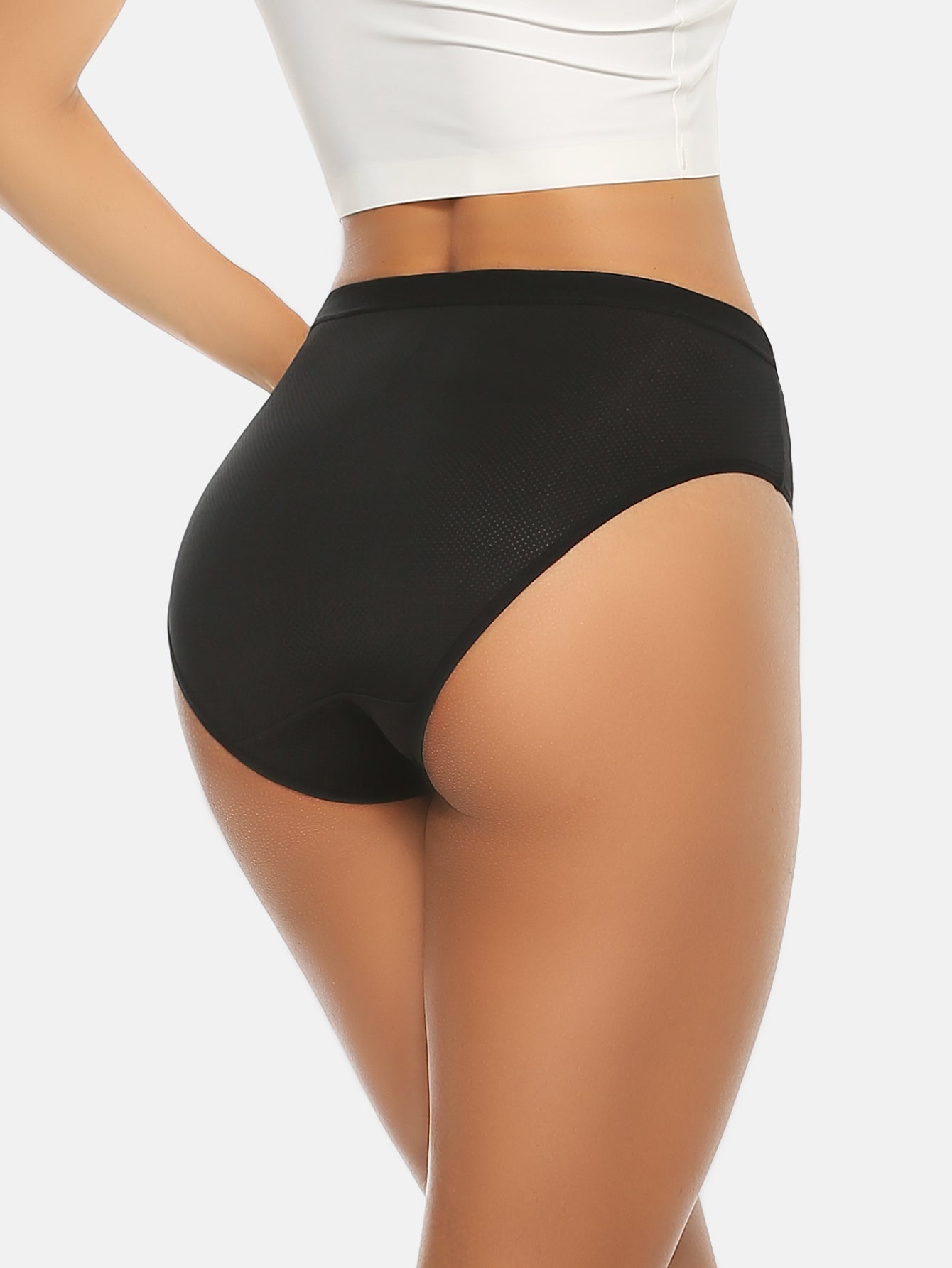 Womens Underwear Breathable Mesh Bikini Panties 5-packs 7002