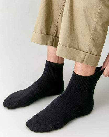5 Pairs Unisex Cotton Crew Socks - Soft Breathable Comfort Ankle Socks, Moisture Wicking Anti Odor Everyday Socks for Men and Women