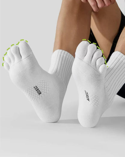 Men & Women Five Toe Socks – Soft Breathable Cotton Toe Socks for Better Fit