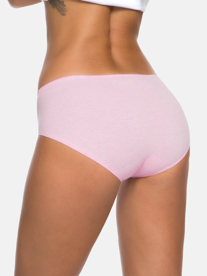 Womens Cotton Underwear for Women Seamless Hipster Bikini Briefs Panties 6-Pack 3028