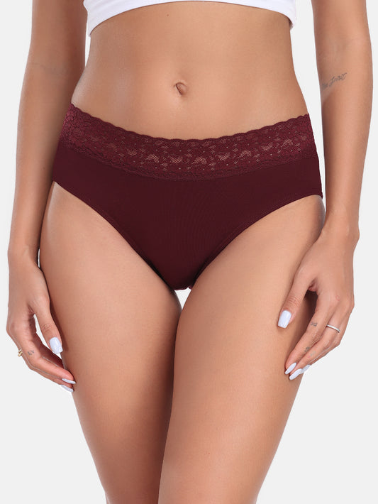 Women's Lace Cotton Bikini Multipack underwear 5-pack 6002