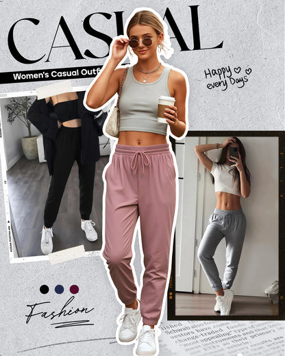 Women's Sweatpants,Joggers for Women with Pockets Ligthweigt Soft Comfortable Pants