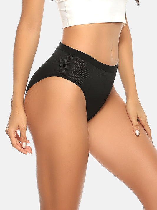 Womens Underwear Breathable Mesh Bikini Panties 5-packs 7002