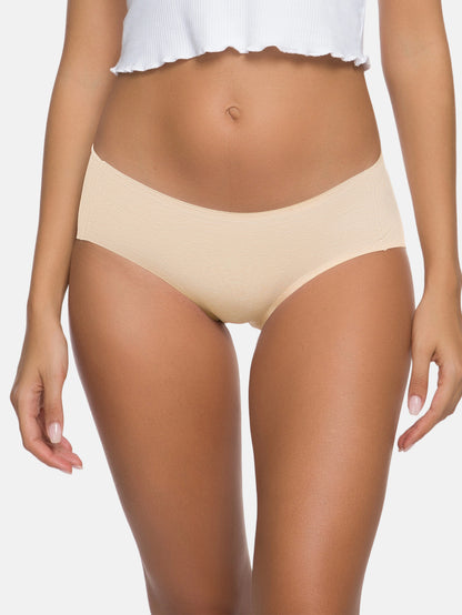 Womens Cotton Underwear for Women Seamless Hipster Bikini Briefs Panties 6-Pack 3028