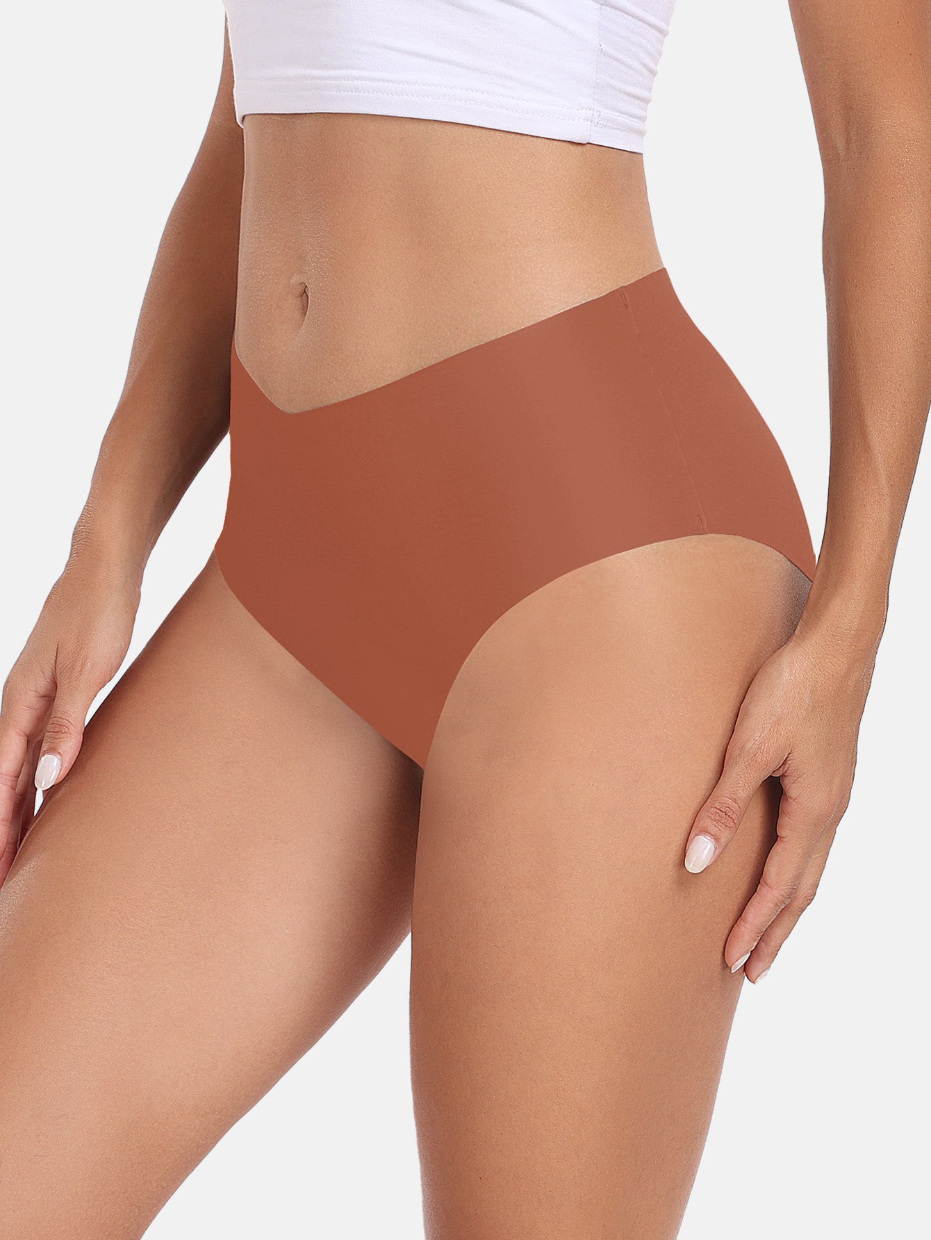 Women's Seamless Cheeky Panties No-Show Bikini Underwear for Women 6-PACK 855