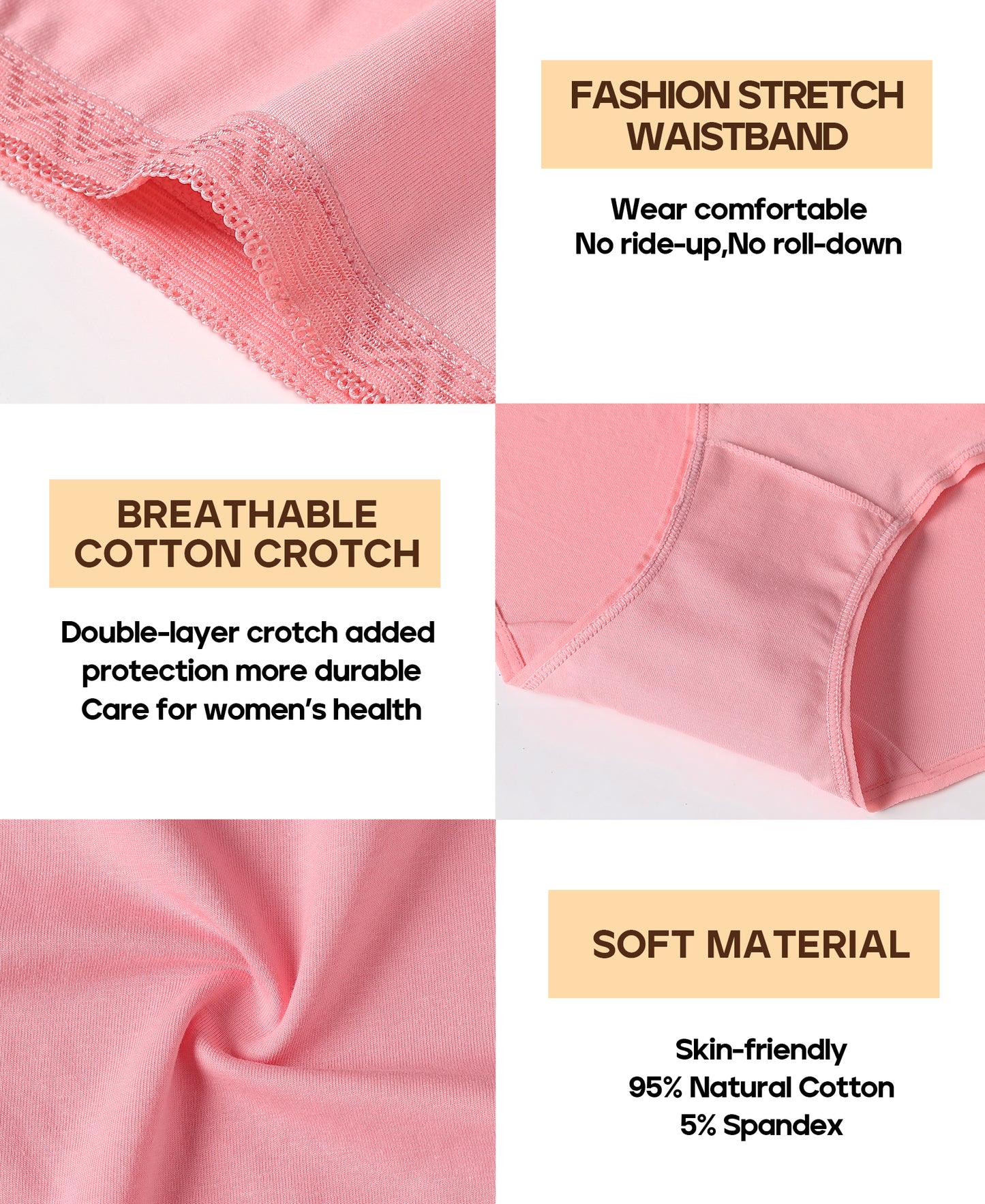 Women's Plus Size Cotton Brief Multipack 5-pack 1808